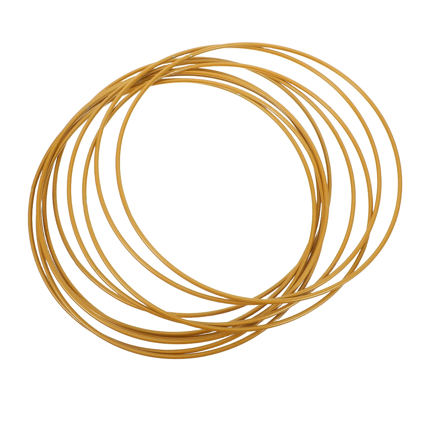 

10pcs 20Cm Gold Metal Craft Hoops Round Ring For Diy Dreamcatcher Wreath Frame Floral Arrangement Boho Wall Hanging Decor Craft