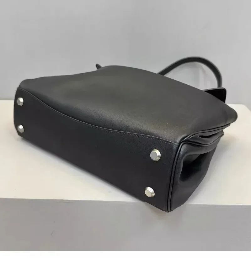 حقيبة روديو كيلي النسائية من الجلد الناعم، حقيبة عمل تحت الإبط، حقيبة كتف عصرية كبيرة، مادة البولي يوريثان،