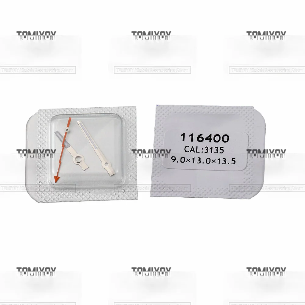 Watch Accessories A Set Orange Stainless Steel Green Luminous Watch Hand Fit For RLX 3135 Automatic Movement