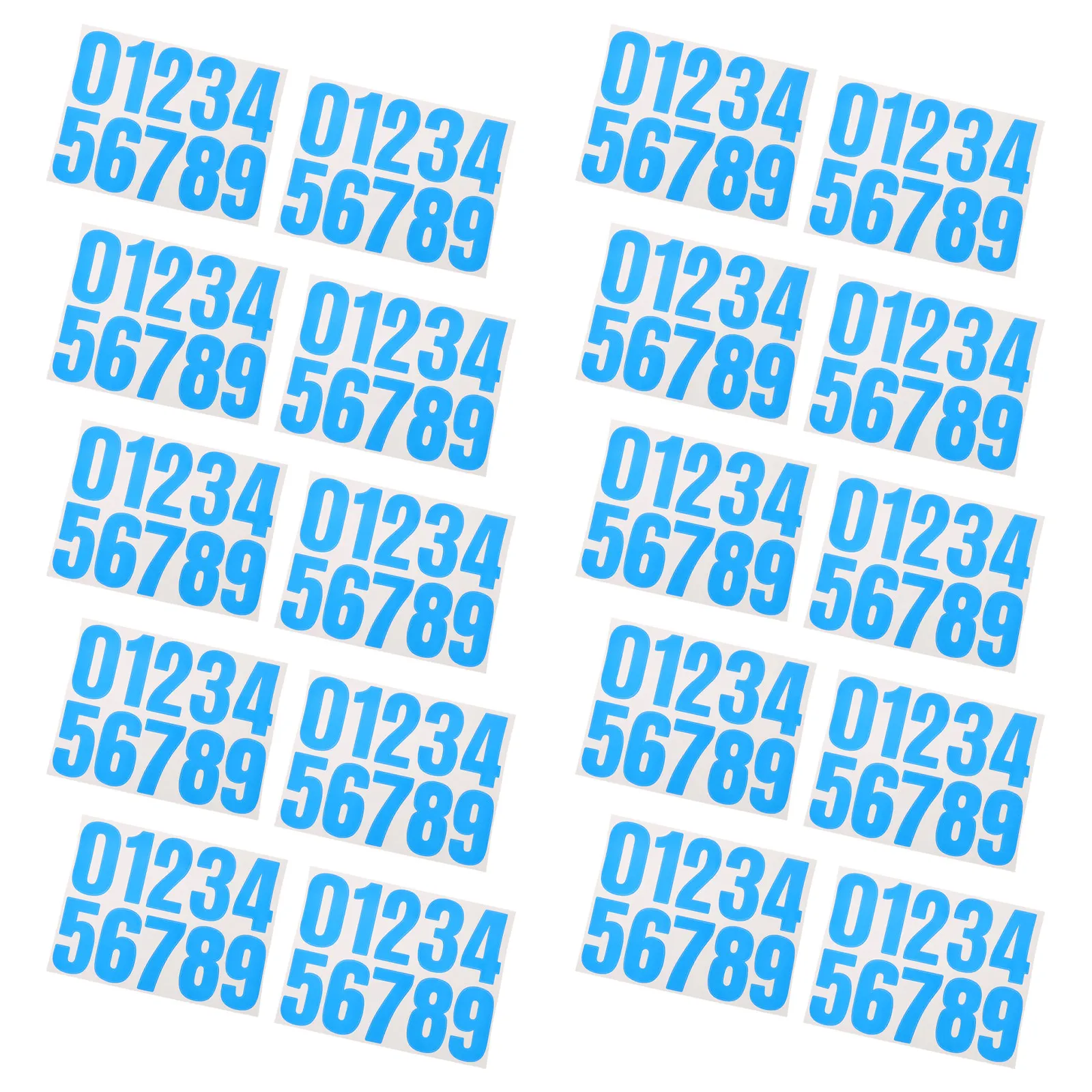 20Sheets Waterproof Number Stickers Mailbox Number Decals Thick Vinyl Self Adhesive Address Labels Weather Resistant