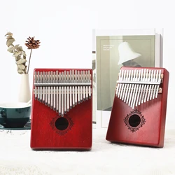 Kalimba Thumb Piano 17 21 Keys High Quality Mahogany Wood Portable Finger Piano Christmas Gifts With Accessory for Kids