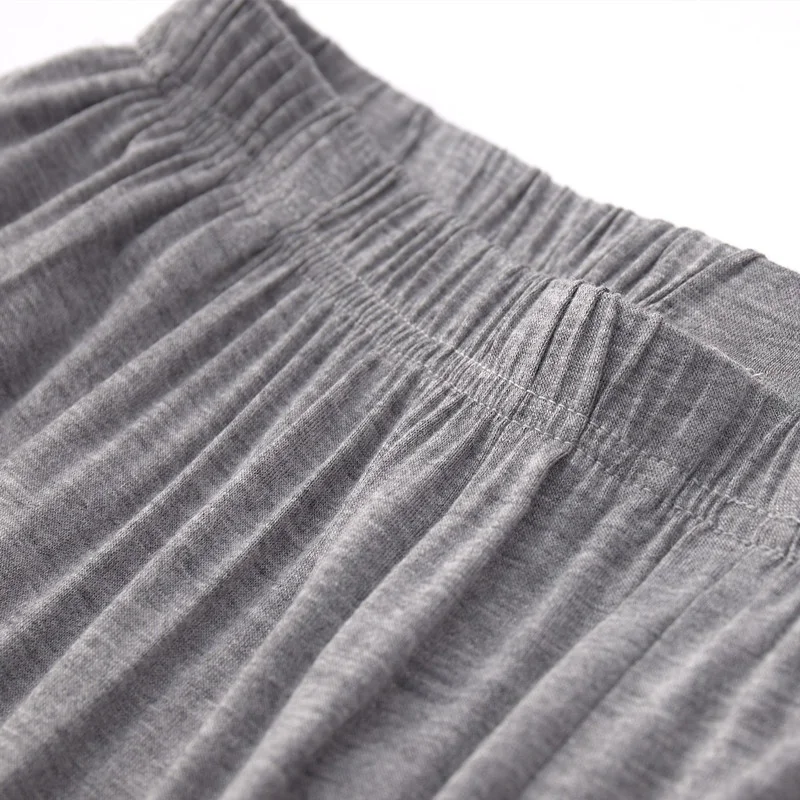 plus Size Modal Summer Leisure Pants for Middle-Aged Men Exercise Lantern Pants High Waist Long Pants Comfortable Loose Fit