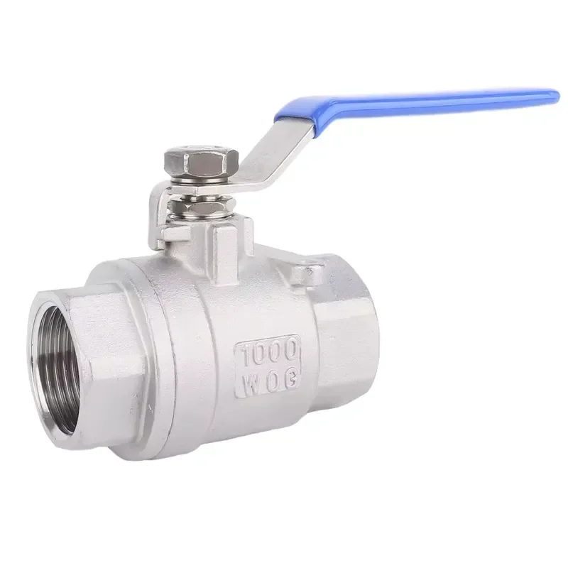Stainless Steel Internal Thread Ball Valve Two Piece Design for Water Steam and Weakly Corrosive Media