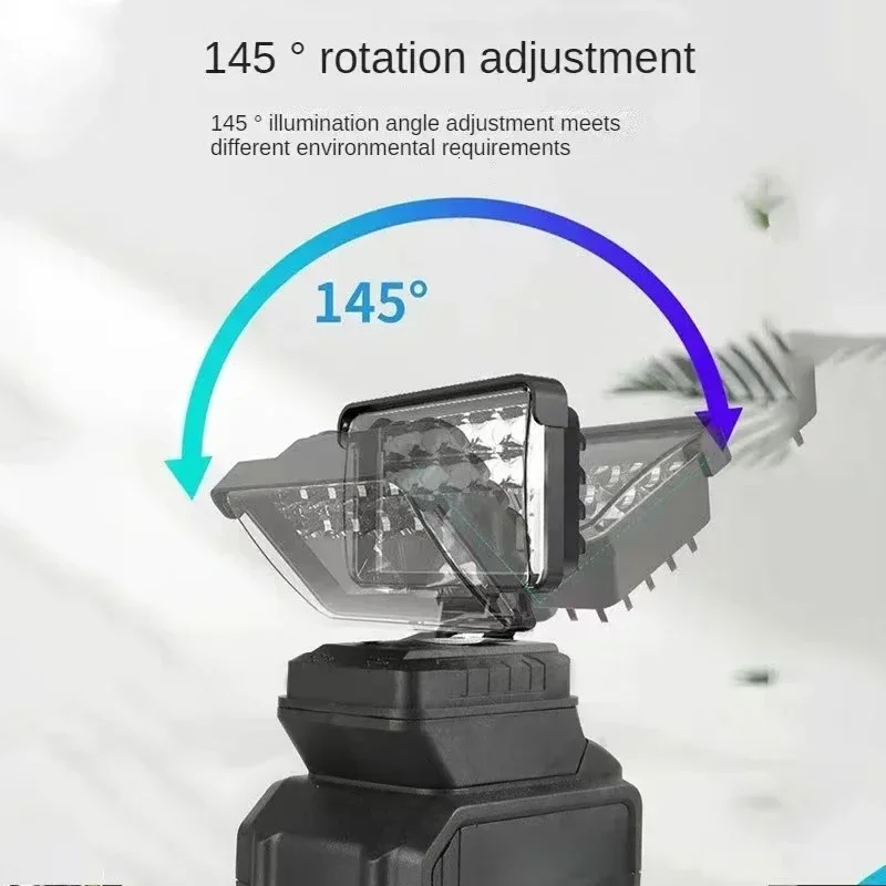 Portable LED Light Spotlights, Cordless, Outdoor Work, Fishing, Handheld Emergency Tool, Dewalt 18V Battery, 3 \