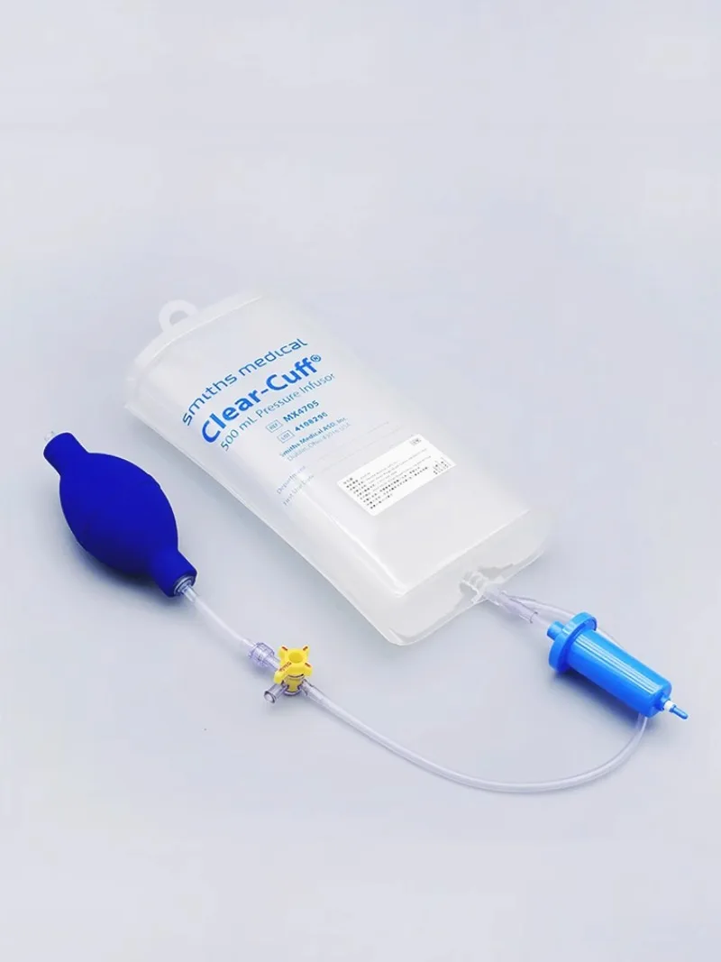 Blood Transfusion and Infusion Pressure Bag 500ml 1000ml Pressure Gauge Pressure Column ICU Infusion Bag