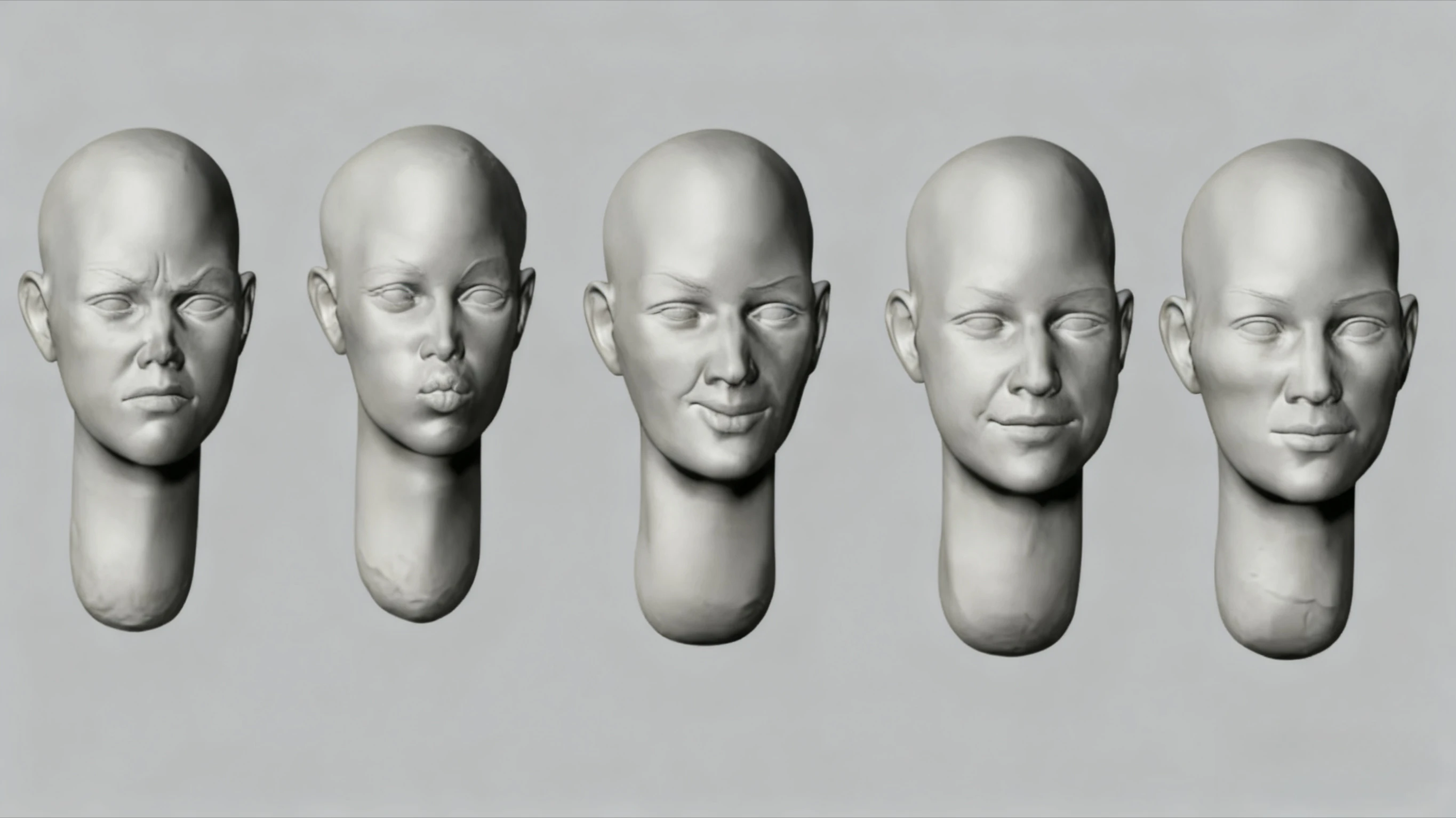 

1:35 Resin Model Assembly Kit with 5 Replacement Parts for Human Heads