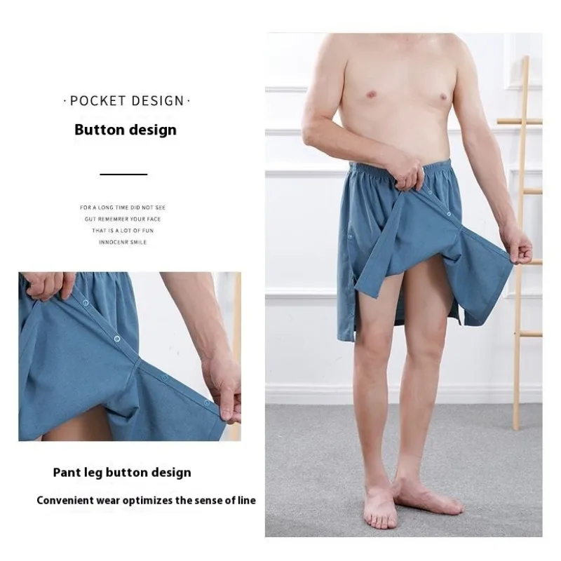 Massage Therapy Pants Split Leg Design Loose Fit Spa Uniform Unisex Thai Foot Care Practitioner Breathable Comfortable Trousers