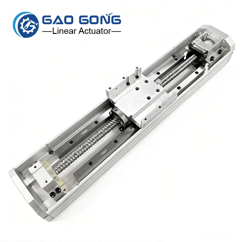 High Precision Ball Screw Linear Actuator C5 Grade Linear Guide Rail Module for CNC Machine 50mm-2000mm Stroke Custom Length