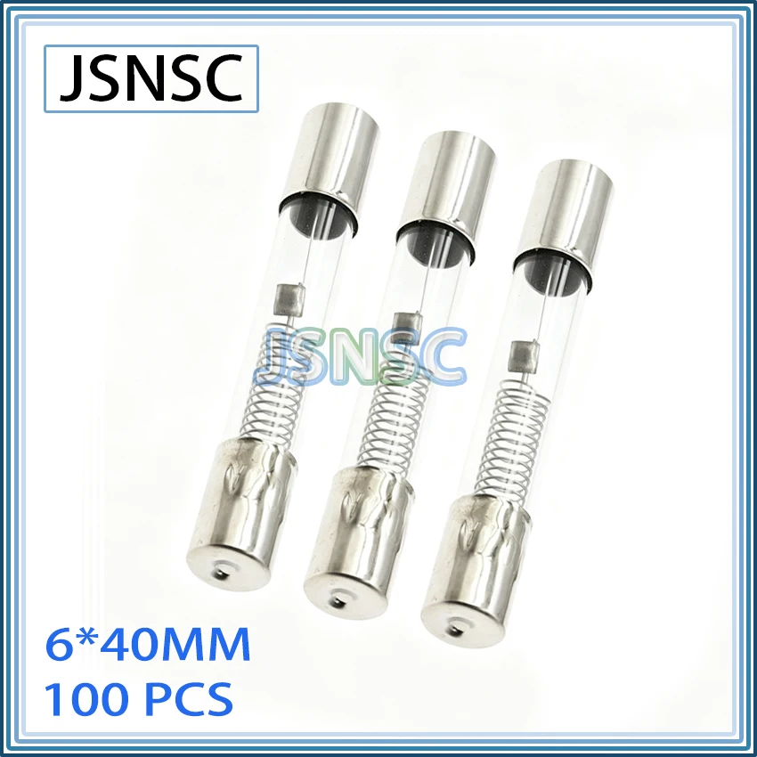 High voltage glass fuse tube 100pcs 6*40 6X40MM T 0.6A 0.65A 0.7A 0.75A 0.8A 0.85A 0.9A 1A 5KV 5000V Special Microwave Oven
