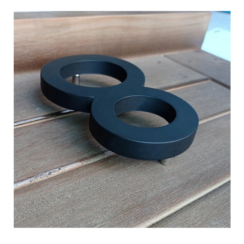 Heavy Address Big Modern Door Alphabet Floating House Number Sign #8 Black Numbers 125mm 5 in Home Outdoor