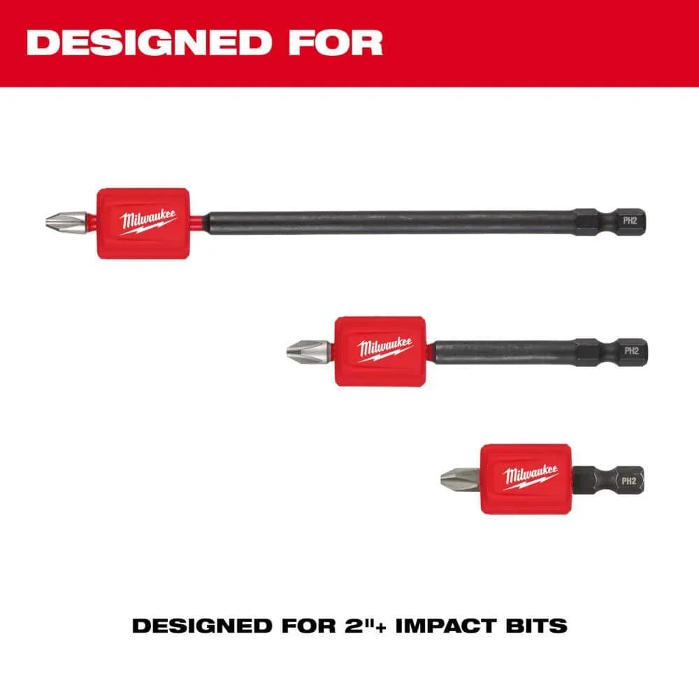 Milwaukee Zwei Sätze starker magnetischer Kreuzschlitz-Bits PH2, Stoßwellen-Bohrer, Zubehör für Elektrowerkzeuge 48-32-4550 – Detail 6