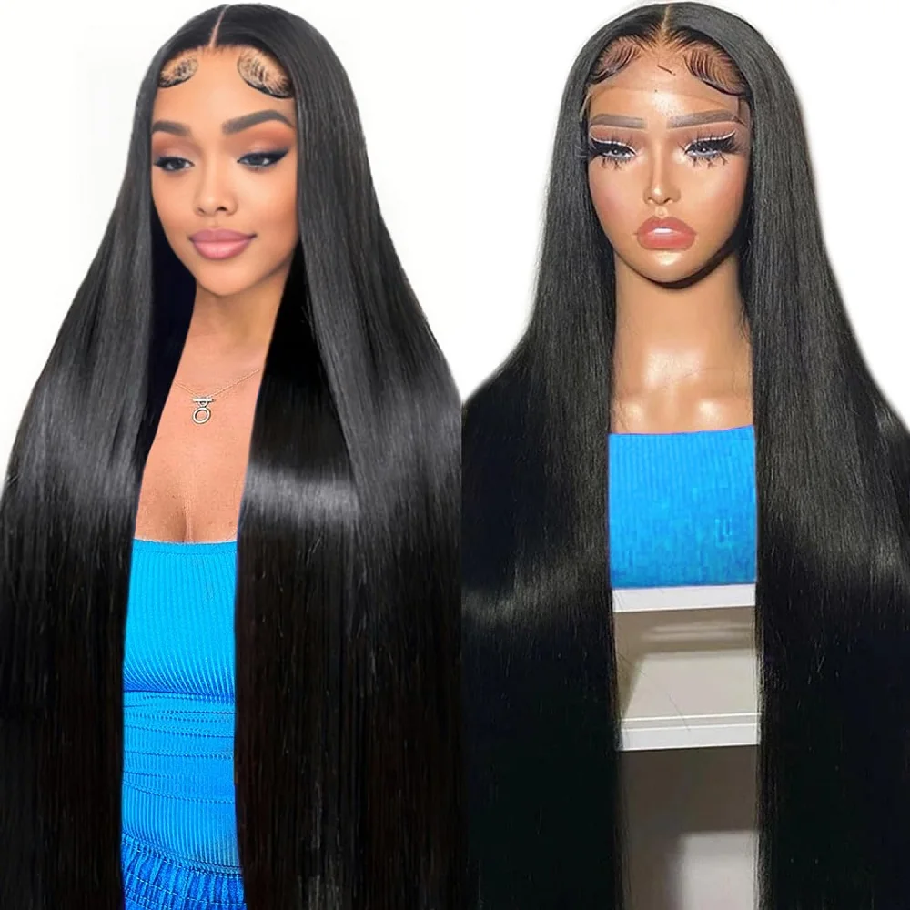 

10A 32 Inch Pre Plucked 200 Density Frontal Wigs Human Hair for Women Straight Lace Front Wigs for Women 13x4 Lace Front Wigs