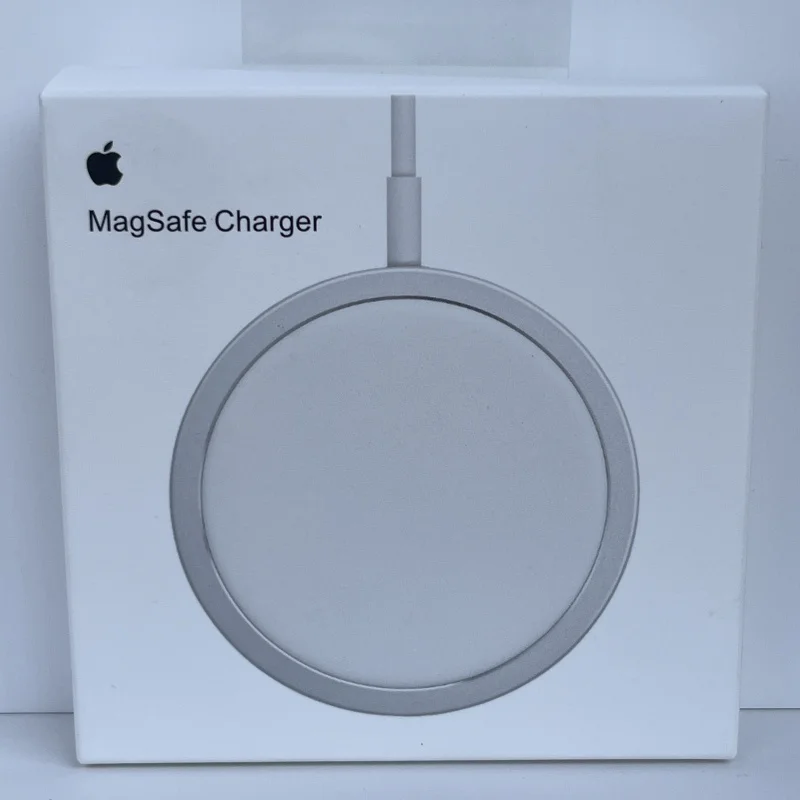شاحن Apple Magsafe اللاسلكي 15 وات الأصلي لهاتف آيفون 16 15 14 13 12 ميني برو ماكس بلس