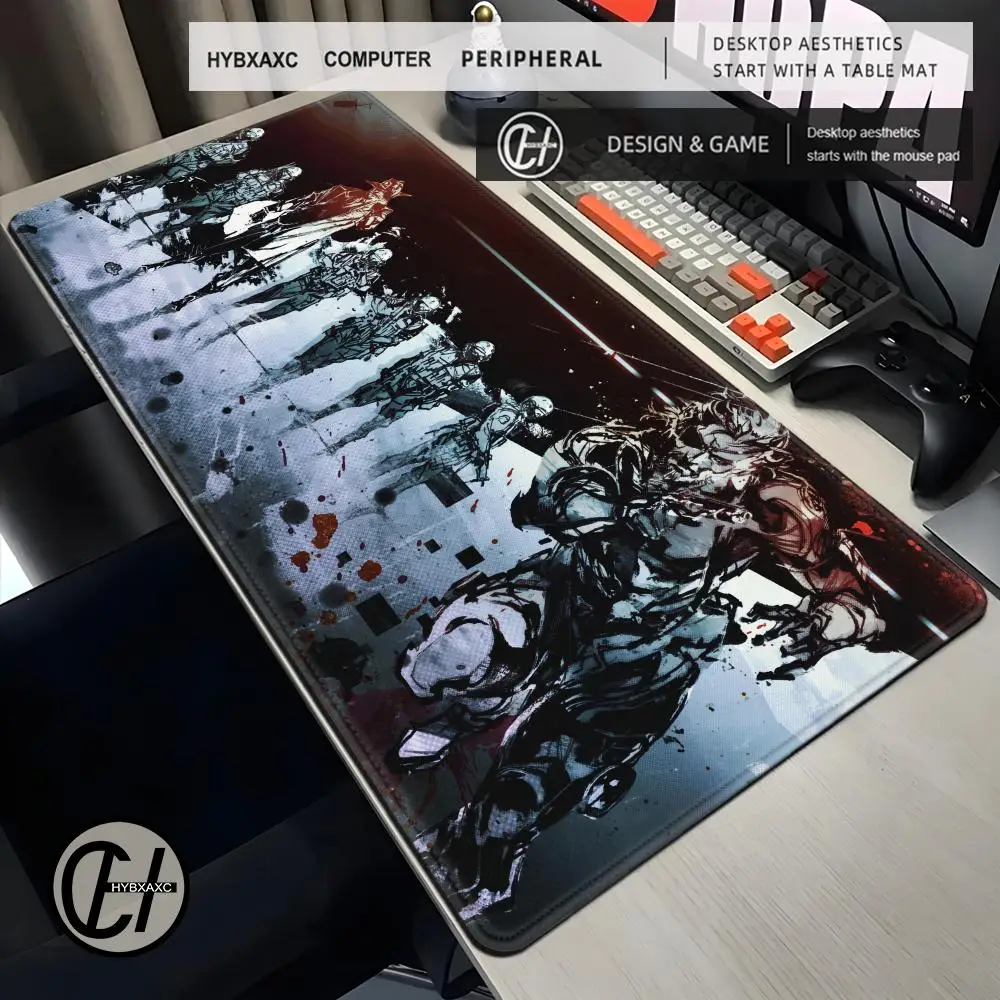

Hot Games Metal Gear Solid Mouse Pad XXL Gaming Accessories Office Gamer Keyboard Desk Mat Non-Slip Laptop rubber Anime Mousepad