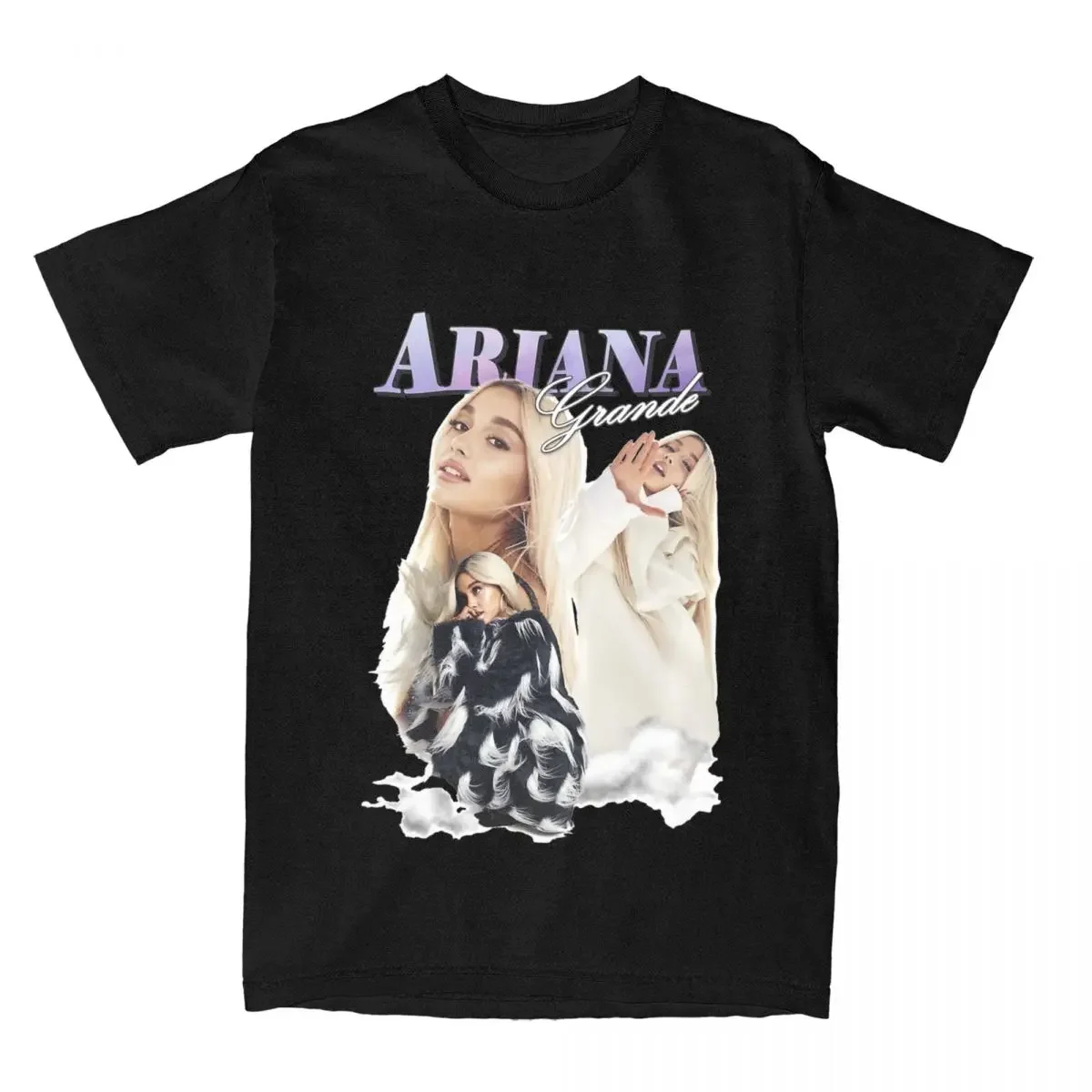 

Ariana We Can't Be Friends Men's T Shirt Vintage Tee Shirt Short Sleeve Round Neck T-shirts Pure Cotton Birthday Gift Tops