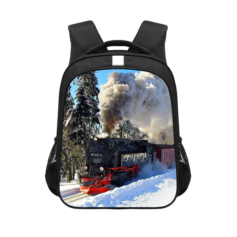 Racing Car / Locomotive Backpack Children School Bags Aircraft Carrier Tank Train School Backpack Kid Kindergarten Bag Bookbag