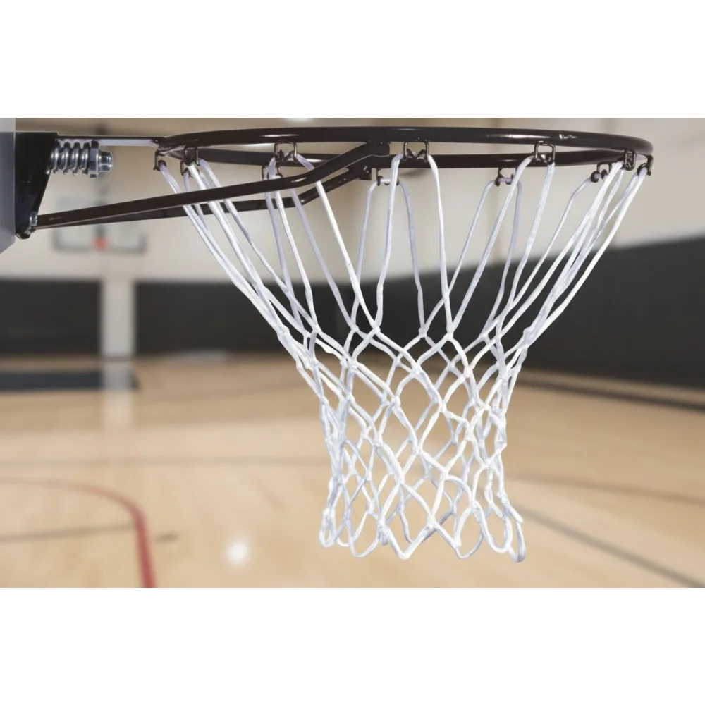Heavy Duty 18 Inch Slam Dunk Basketball Rim with All-Weather Net - Solid Steel Construction for Outdoor Courts
