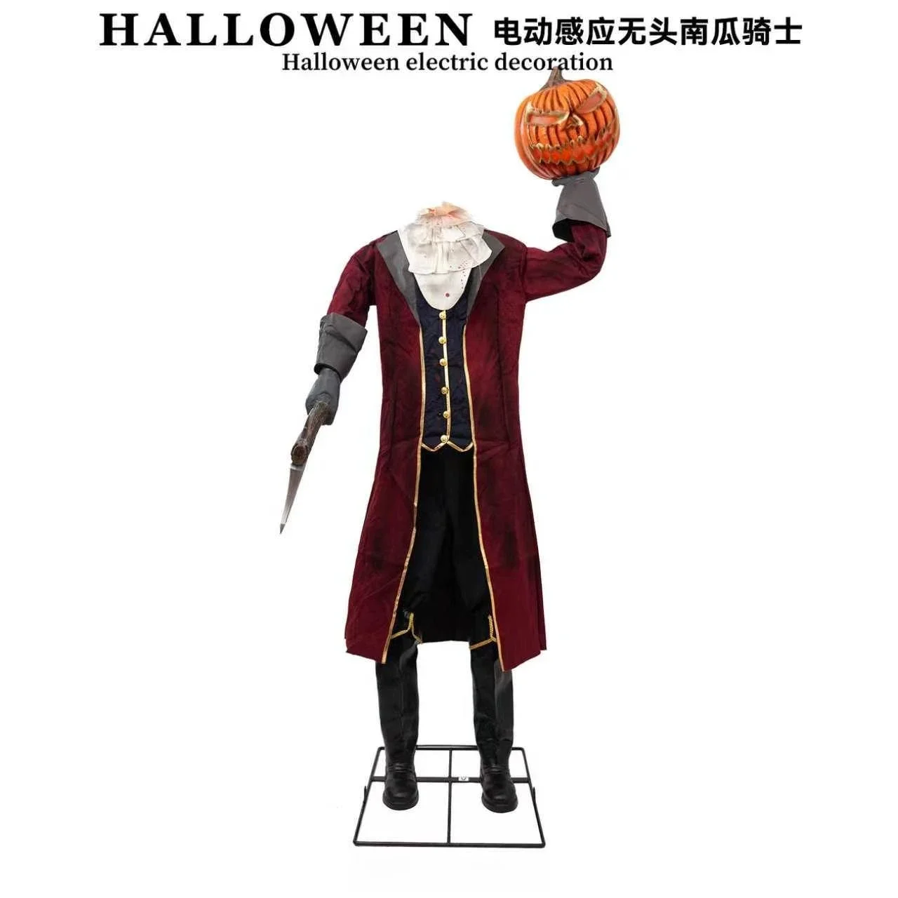 Halloween Induction Standing Ghost Horror Atmosphere Outdoor Props Decorative Ornament