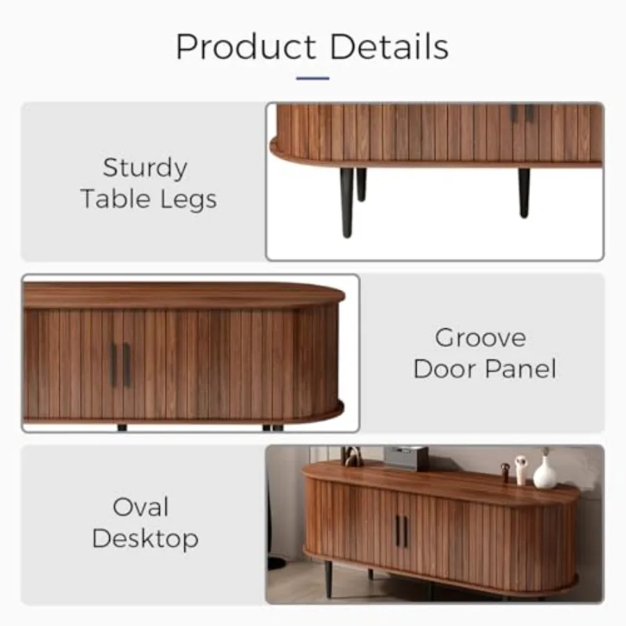 حامل تلفزيون مخدد مع باب منزلق ومركز ترفيه حديث مع خزانة تخزين وأدراج لغرفة المعيشة في منتصف القرن #5