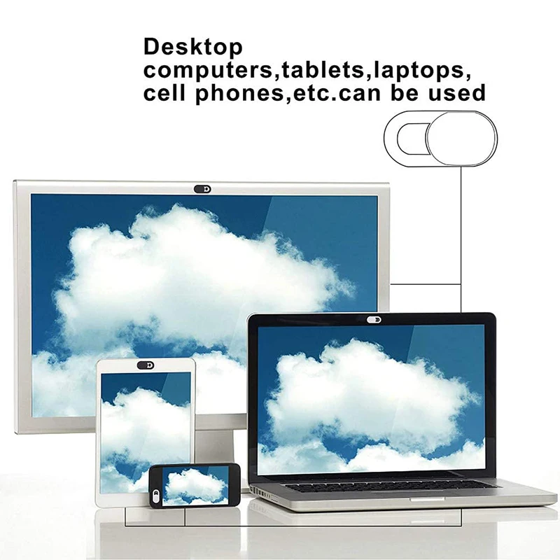 1/5/10PCS WebCam Cover Shutter Magnet Slider Plastic Universal Antispy Camera Cover For Laptop iPad PC Macbook Privacy Sticker D