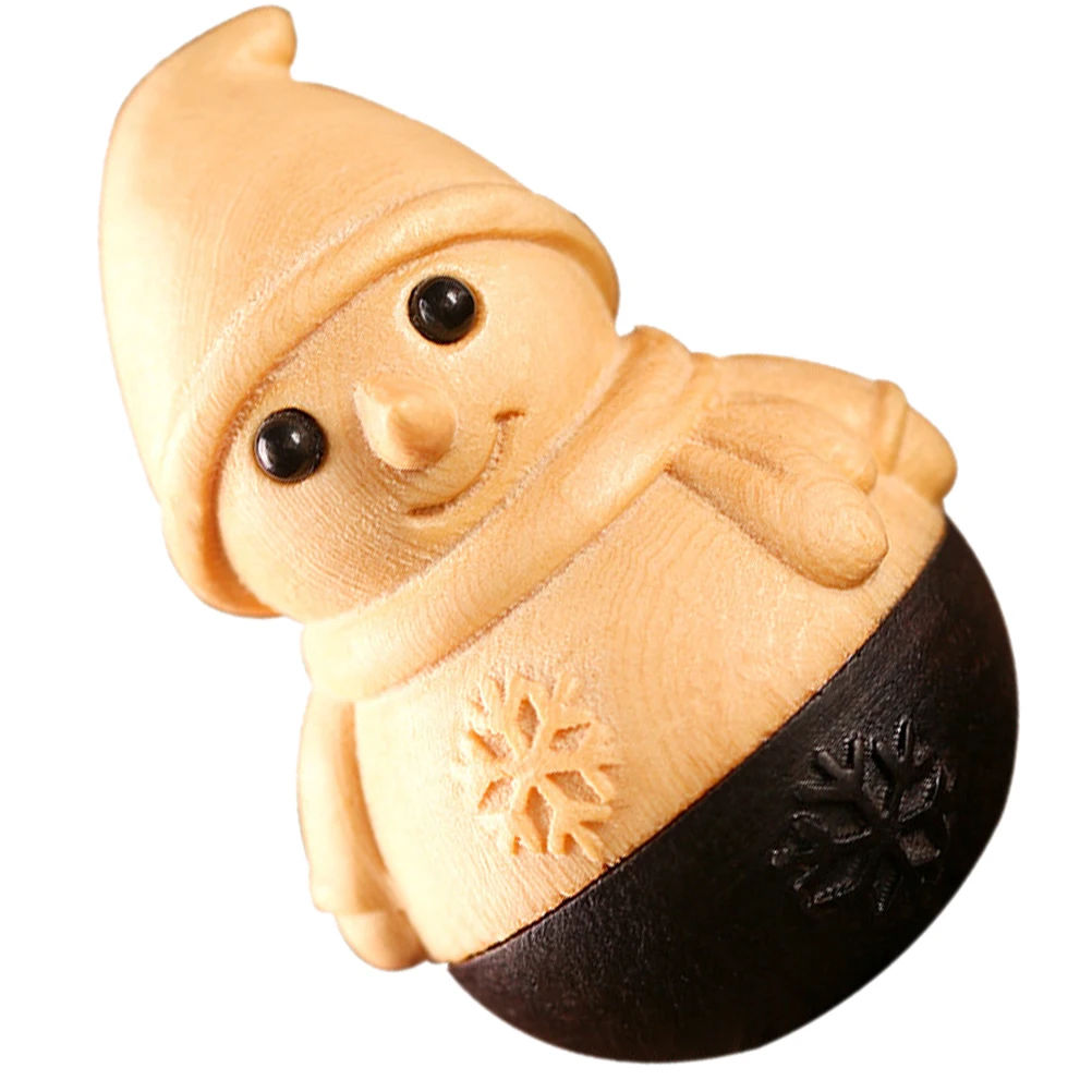 

Christmas Snowman Tumbler nament Small Dog Toys Snow Sled Wooden Decor Holiday Gifts Vibrant Colors Festive Home Decor