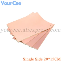 Single Side Glass Fiber PCB Copper Clad Plate Laminate Circuit Board 20X15cm 150mm*200mm*1.5mm 20*15cm 200x150mm 15*20