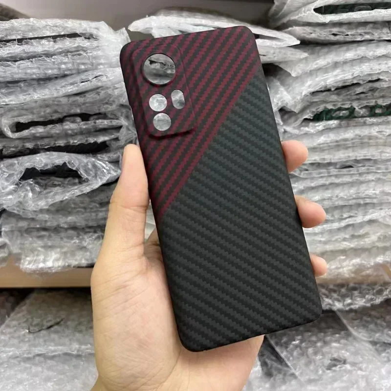 Para XIAOMI 12 funda de fibra de carbono a prueba de golpes funda protectora de fibra de aramida para teléfono XIAOMI 12/12PRO/12X Accesorios para teléfono