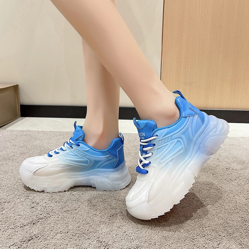 أحذية أبي جديدة لربيع وخريف 2023 أحذية رياضية مريحة بنسيج شبكي يسمح بالتهوية للركض أحذية نسائية أنيقة