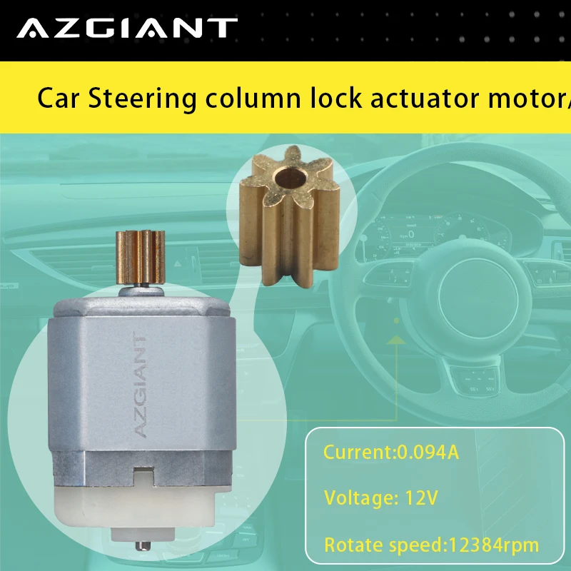 Azgiant 7T DC 12V Car Steering Wheel Column Lock Motor Worm Gear For Renault Zoe MK1/Captur I MK1/Latitude L70/Samsung/Fluence