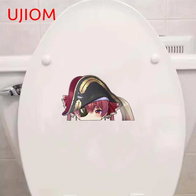 UJIOM Peeking Houshou Marine Hololive Wall Sticker Personality Creative Unique Enchanting Decal Wallpapers For Baby Room