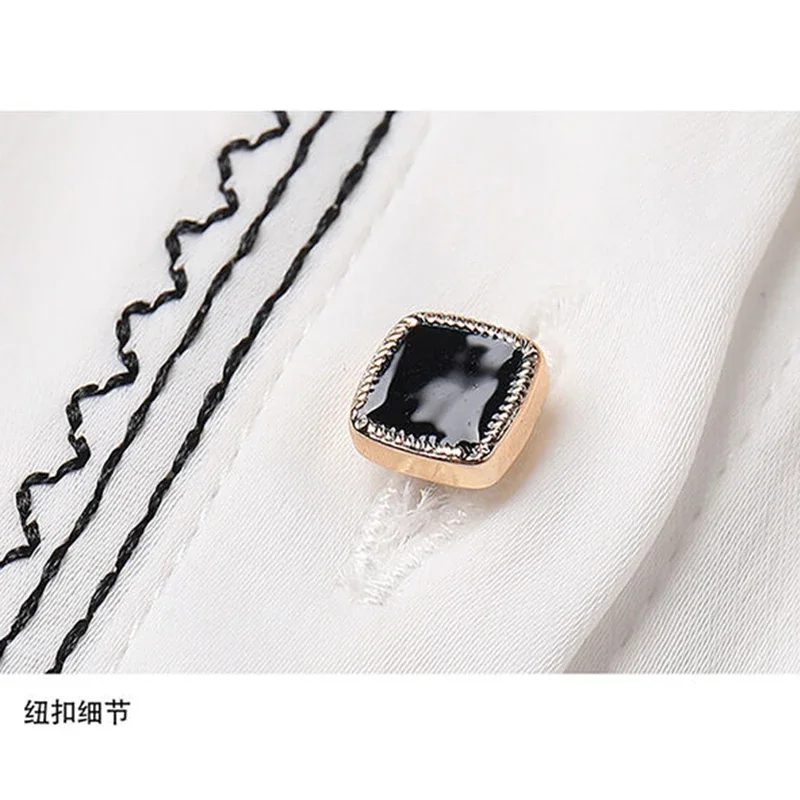 Spring Autumn Elegant Fashion Add Plush All-match Shirt Female Long Sleeve Bottoming Top Office Lady Temperament Buttons Blouses