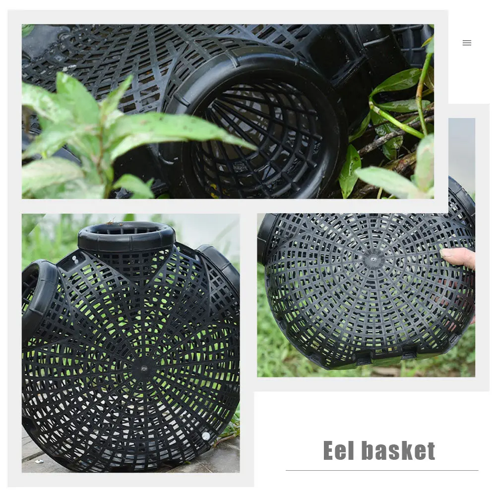 High Quality Eel Catching Basket Portable Fishing Trap for Eels Crabs Shrimps Lobsters Crawfish Minnows Easy Use No Assembly