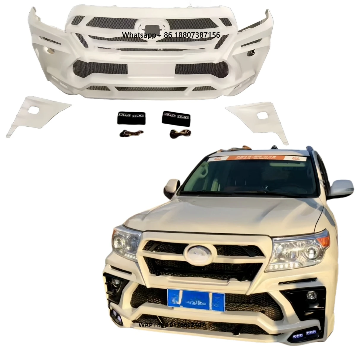 

Kann Front Bumper Body Kit Cruiser Front Body Kit for 08-15 forToyota Land Cruiser Modification