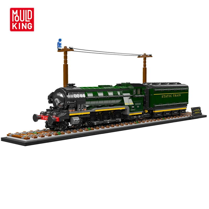 

MOULDKING 1766 шт. шотландский гусеничный поезд, набор строительных блоков, сборка модели поезда, кирпичи для мальчиков, сделай сам, развивающие игрушки, украшения, подарки