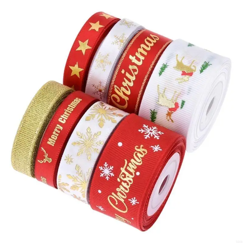 Printed Grosgrain Ribbons for Gift Wrapping Wedding Decoration Hair Bows DIY Y08E