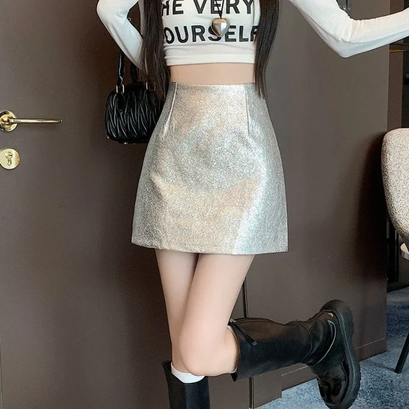 

Short Tight High Waist Skirts for Women Wrap Gyaru Mini Korean Fashion Streetwear Style Modest New in Quality A Line Woman Skirt