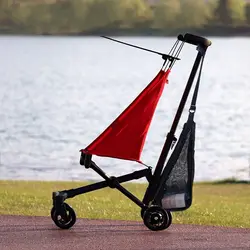 Tasca a rete per passeggino in rete borsa a triangolo per passeggino in tinta unita di grande capacità borsa per carrozzina da appendere per passeggino