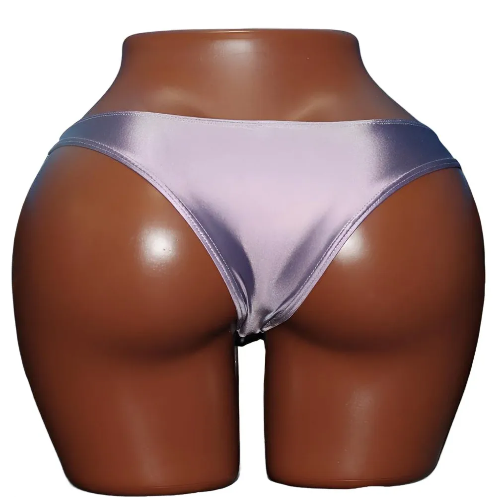 

Мужские шелковистые блестящие сексуальные трусы-брифы с низкой посадкой, имитирующие атлас, с U-образным вырезом, полуоблегающие ягодицы