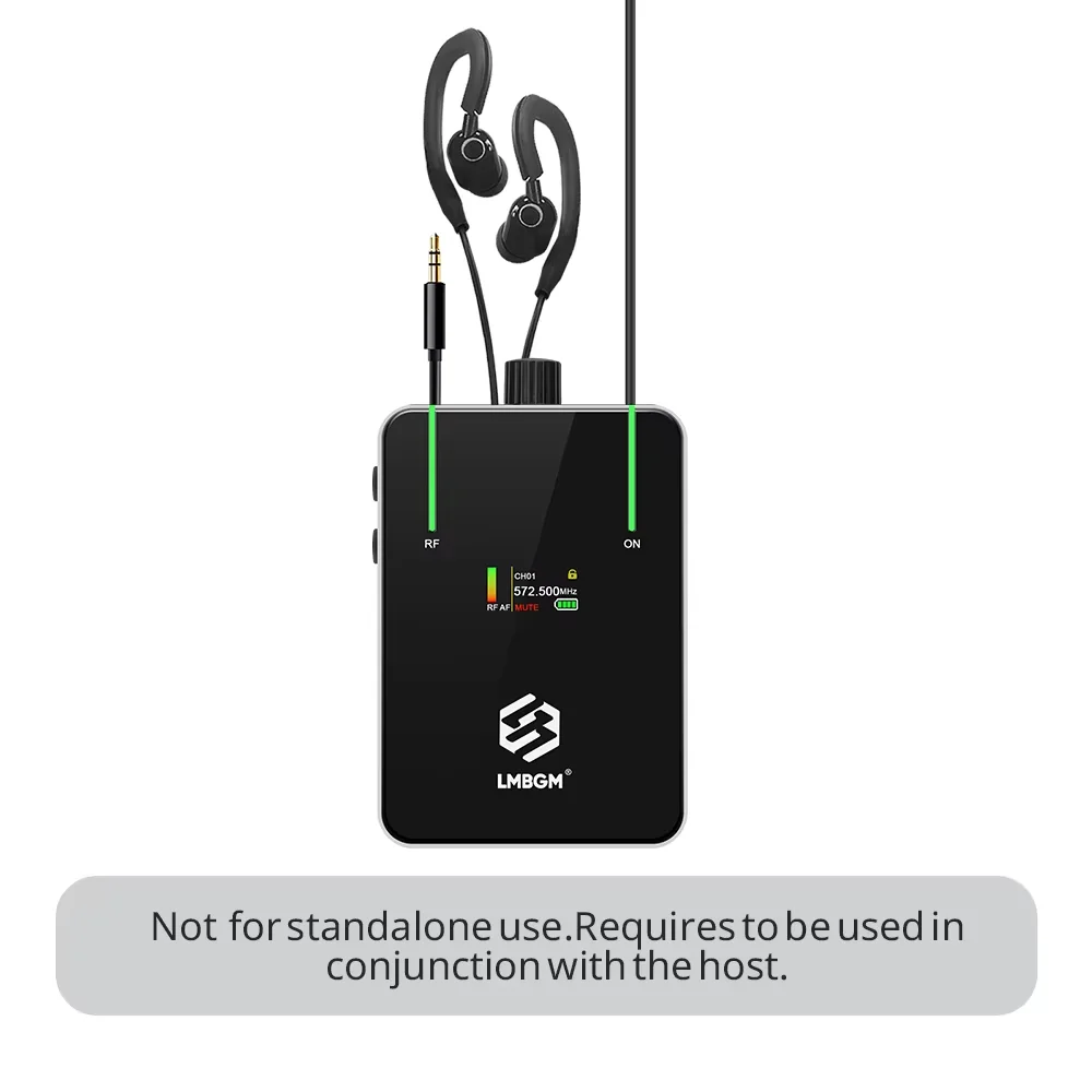 LMBGM AR9 In-Ear-Mono-Monitor mit 16 Signalkanalen und hochauflösendem TFT-Bildschirm, geeignet für Aufnahmestudios und Besprechungen – Detail 10