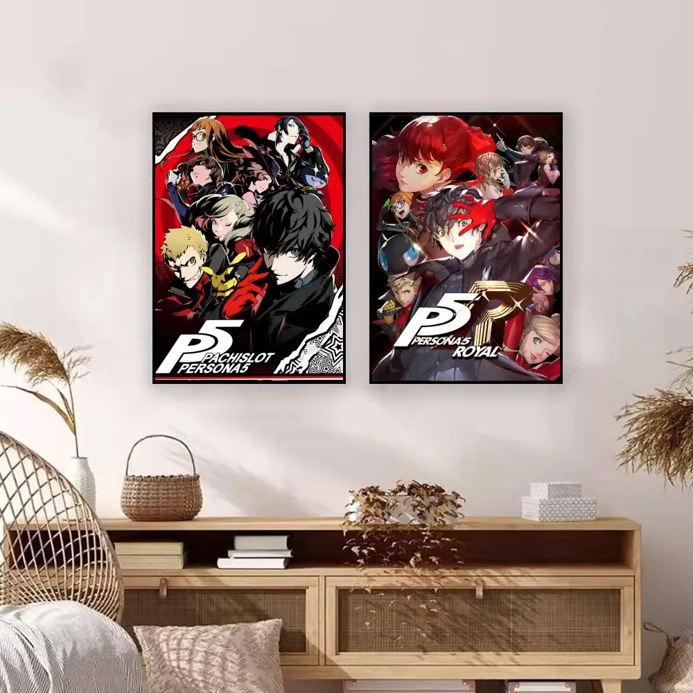 Game P-Persona Poster Premium Art Wall Decor, Simple Ornament for Living and Leisure Areas