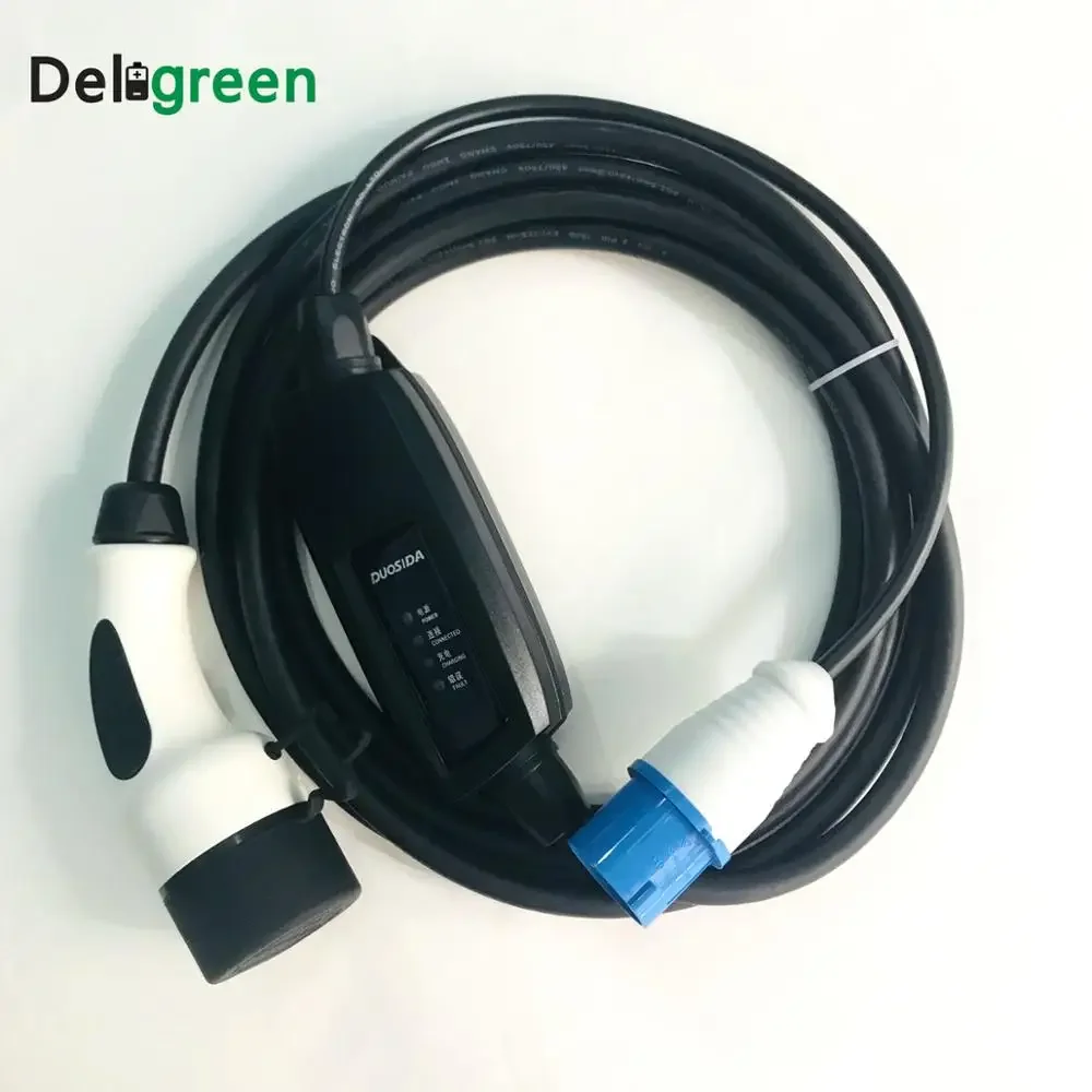 2018 Duosida 16a Ev Car  Manufacturer Portable Charger Type 1  2 Coiled Evse