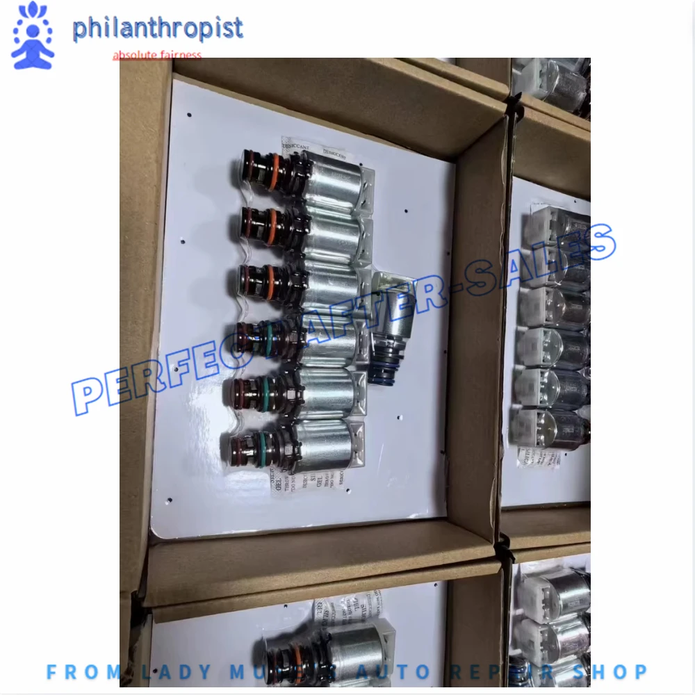 

New 6R80 Solenoid for Ford Explorer Ranger Mustang Pilot Transit Everest F-150 2011-2017 7PCS Transmission Valve Body Solenoid