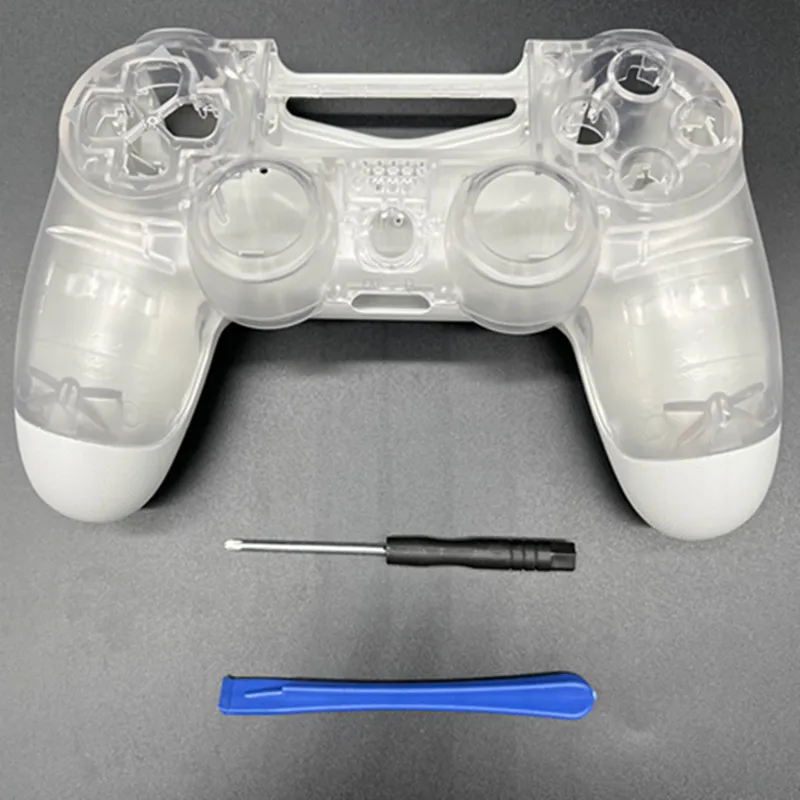 สำหรับ PS4 Pro JDM-050 JDM-055ใสพลาสติก Controller กรณีปุ่มเปลี่ยน Shell Gamepad JDS-055 JDS-050