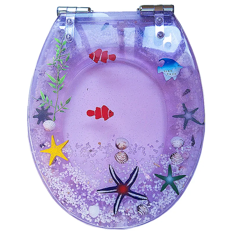 

Colorful Toilet Seats Cover Resin Material Suit For O U V Sharp Toilet TBC201