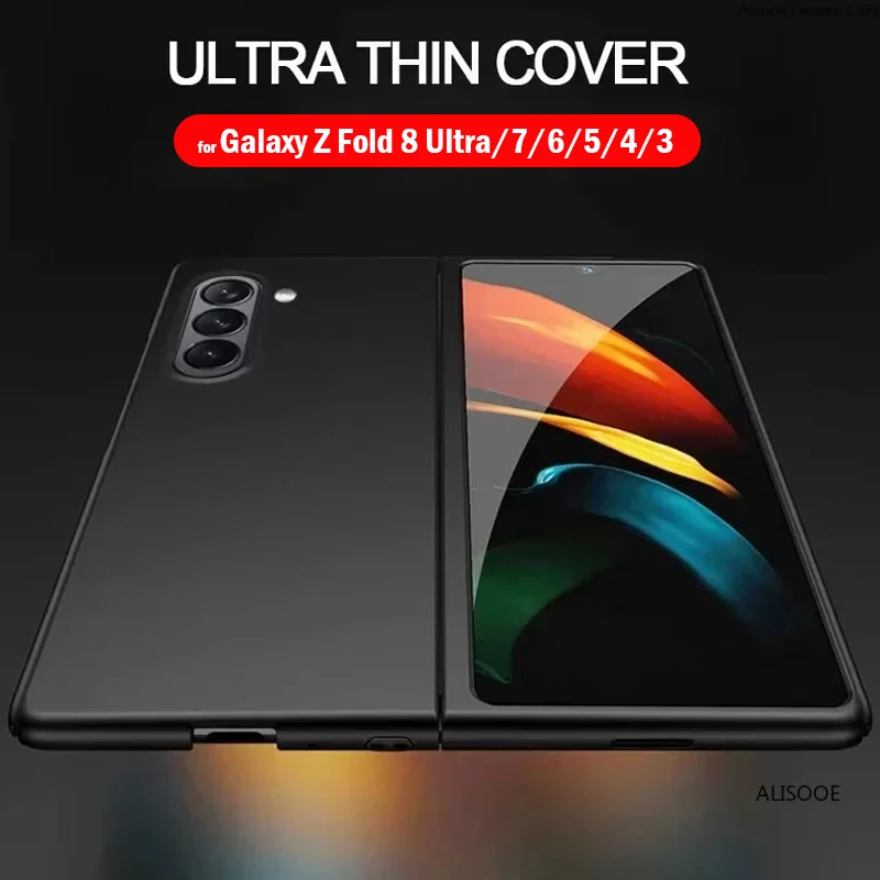 Ultra Thin Hard Case for Samsung Galaxy Z Fold 8 Ultra 7 6 5 4 3 2 Case Matte Plastic PC Protection Capa Cover