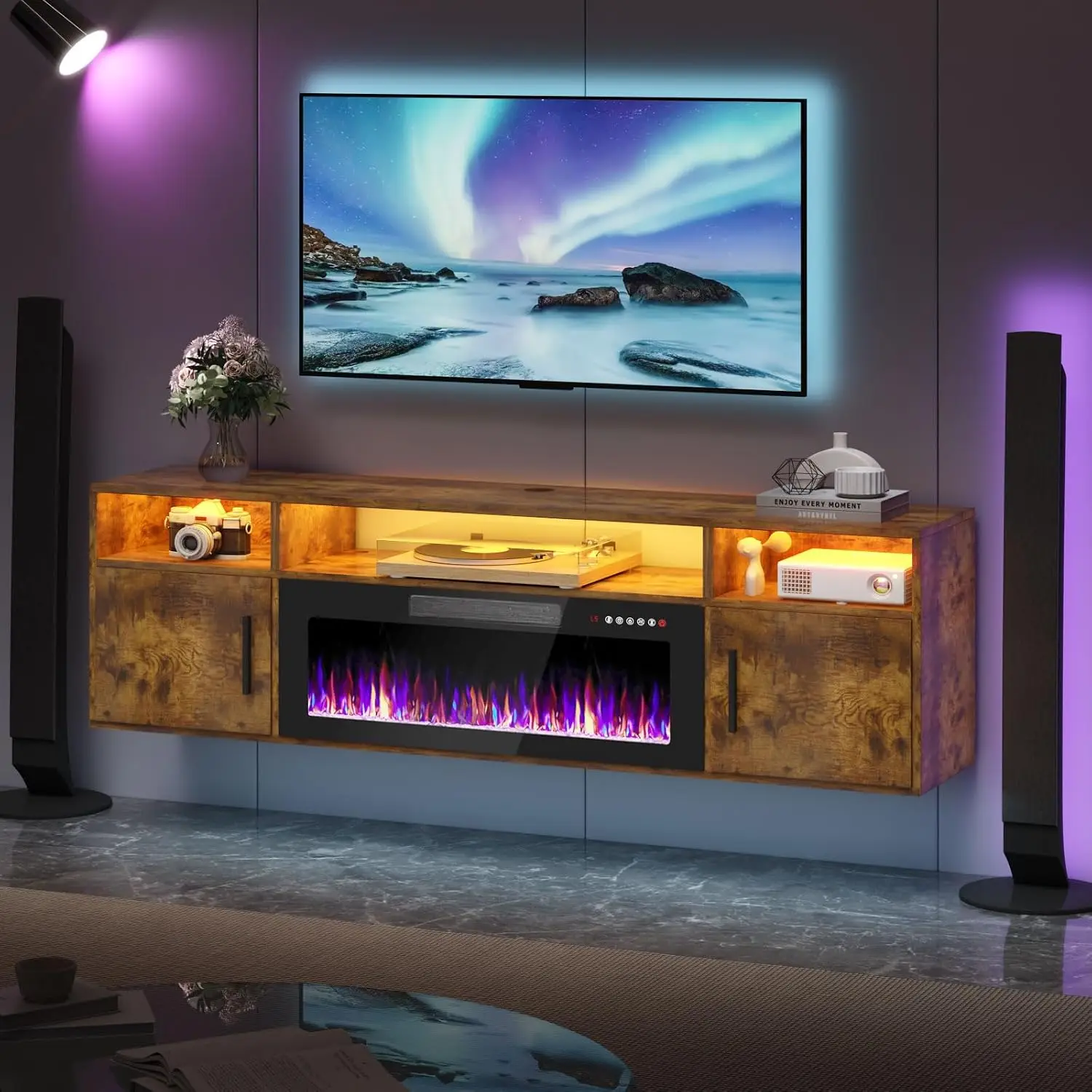 Wall Mounted TV Stand with 36