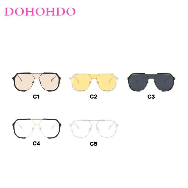 

Oversized Sunglasses Women Unique One Piece Fashion Luxury Sunglasses For Men Pilot Glasses Travel Metal Female Eyewear UV400