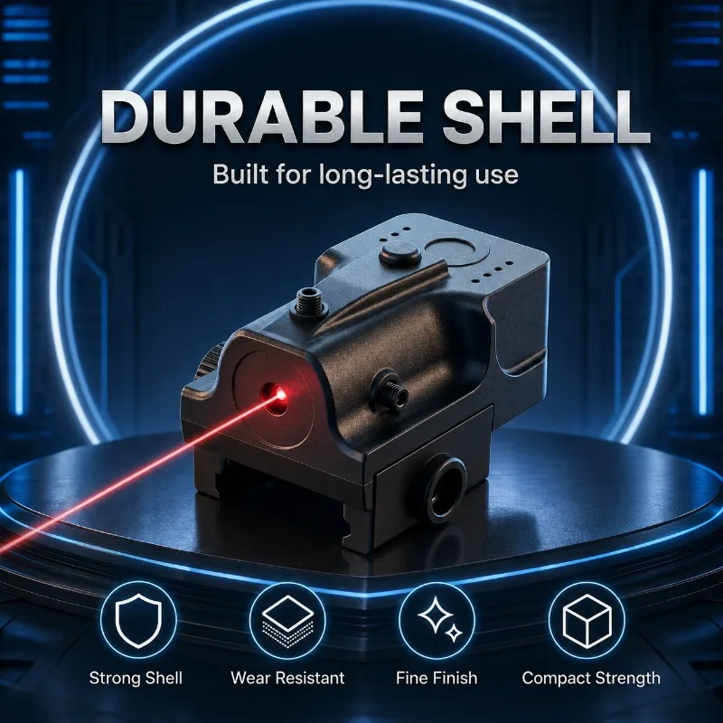 Rail‑Mounted Compact Hobby Position Ornament, Stable Lock‑Red‑light Module for Model Assembly and Decoration
