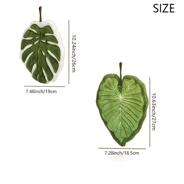 Creative Leaf-Shaped Bathroom Towel | Hangable, Absorbent Microfiber Towel for Bathroom, Dining, Kitchen 6