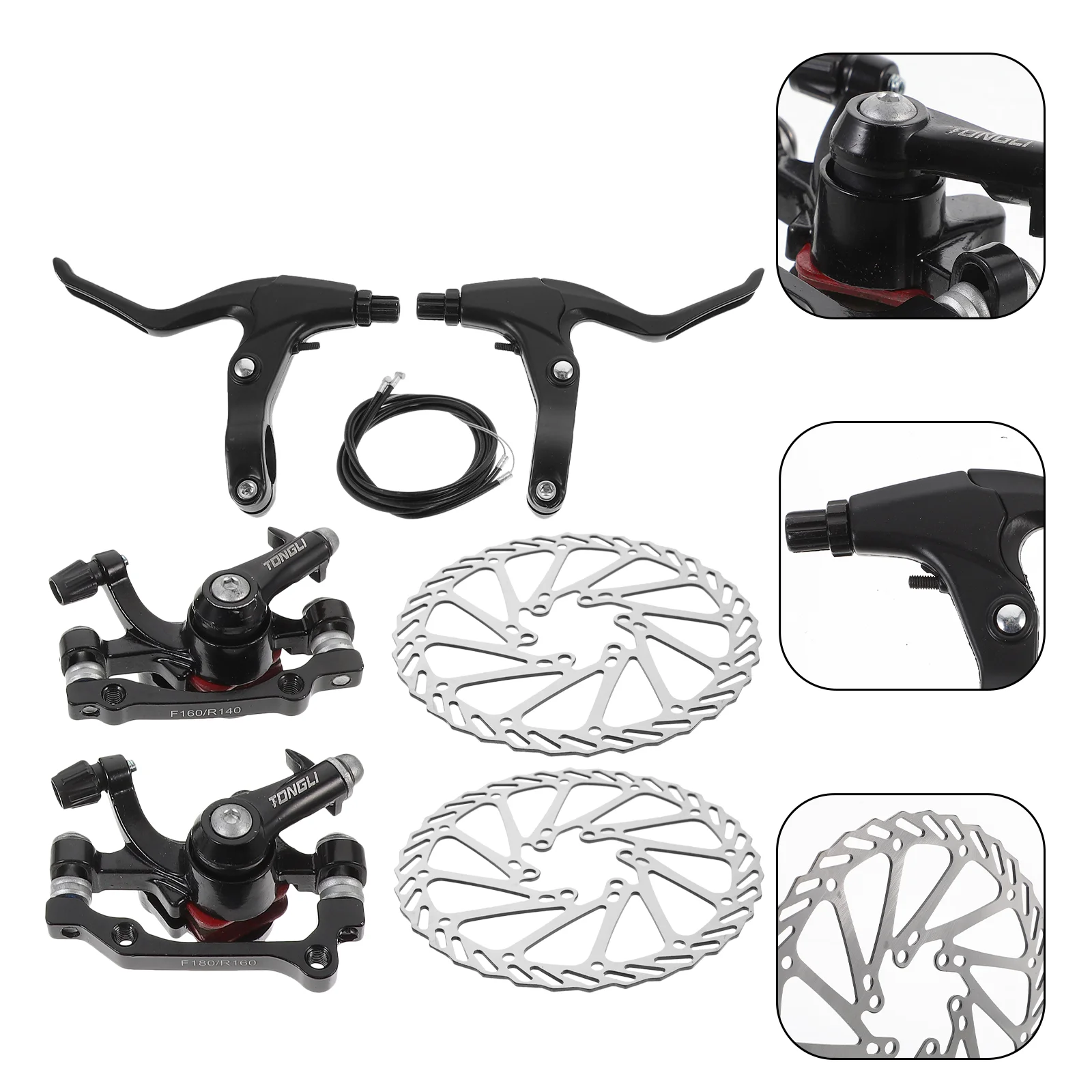 

1 Set Bike Disc Brake Rotors Hand Brake Front and Rear Disc Brakes Mountain Bike Parts